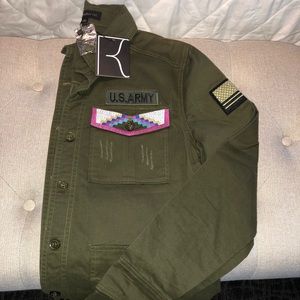 Olive Dance and Marvel button up